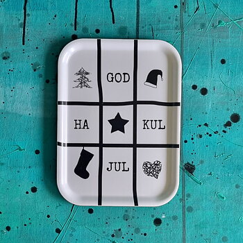bricka GOD JUL 20x27 cm
