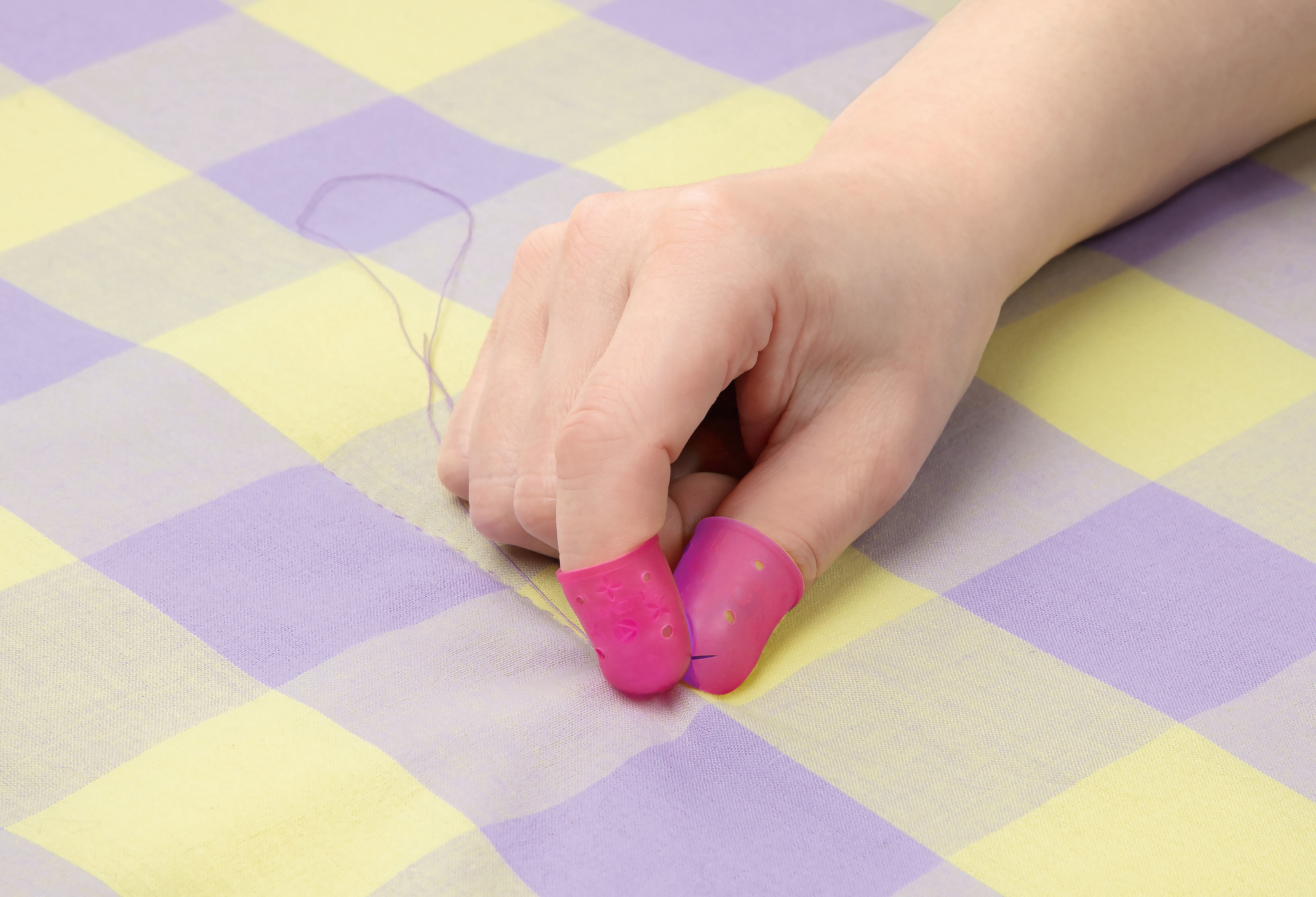 Flexibel fingerborg/nådragare - Flexible Rubber Thimble Medium - 2