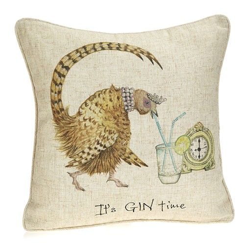 Kudde med "It´s Gin Time!"