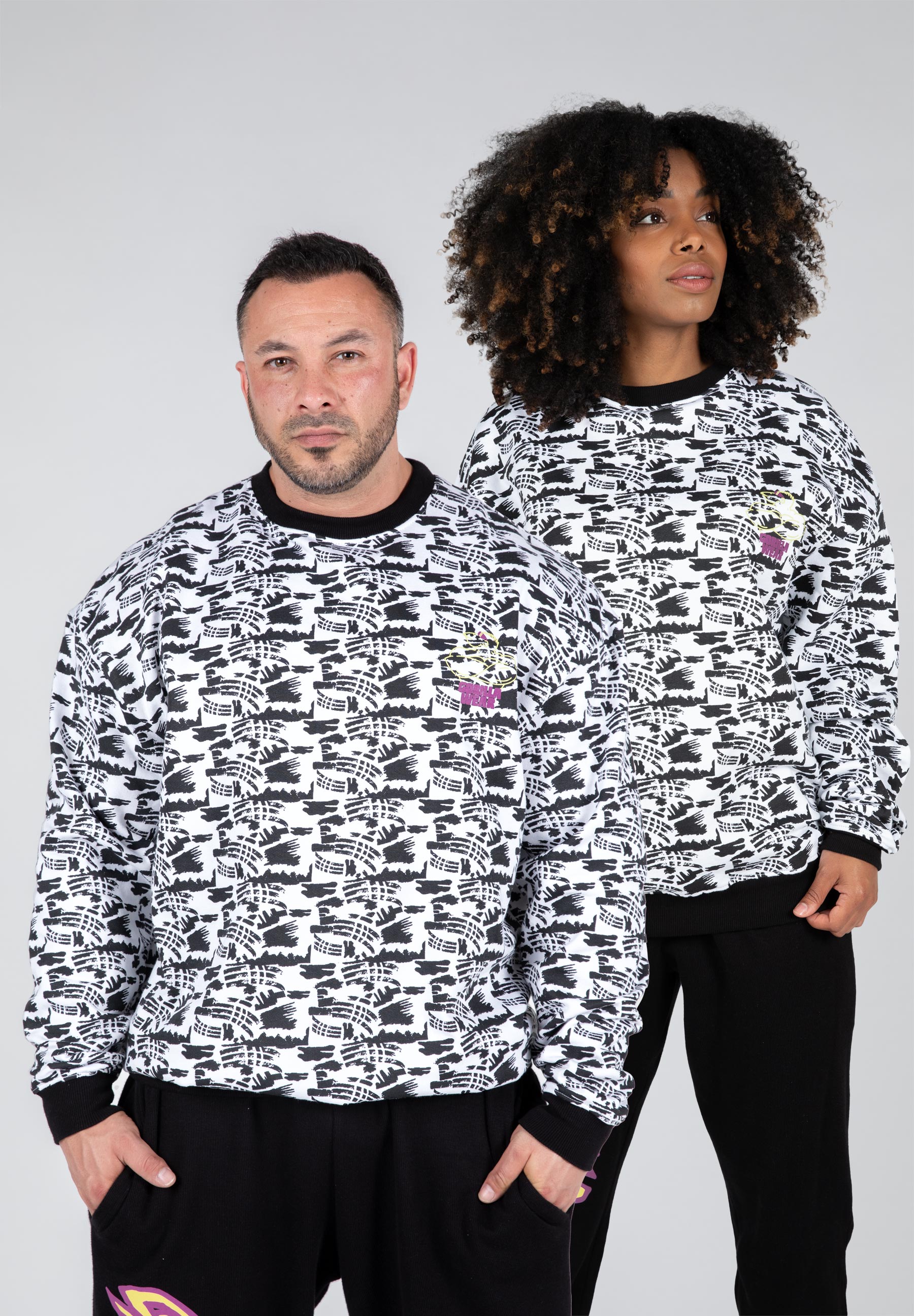 Legacy Oversized Sweatshirt, white/ black - 12
