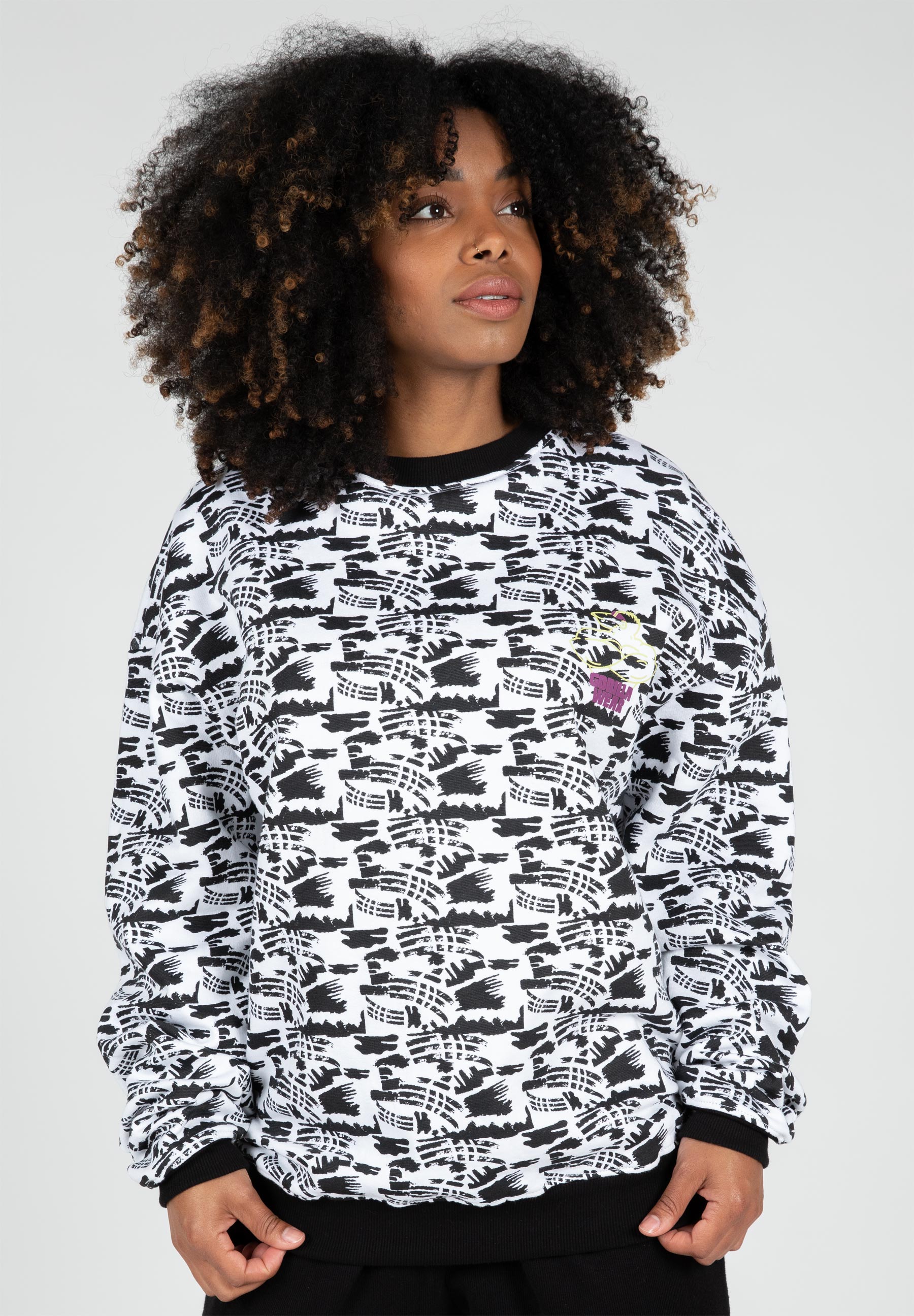 Legacy Oversized Sweatshirt, white/ black - 8