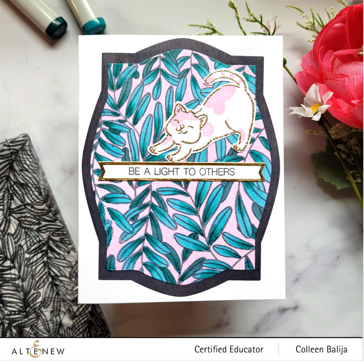 ALTENEW -Climbing Leaves Stamp Set - 7
