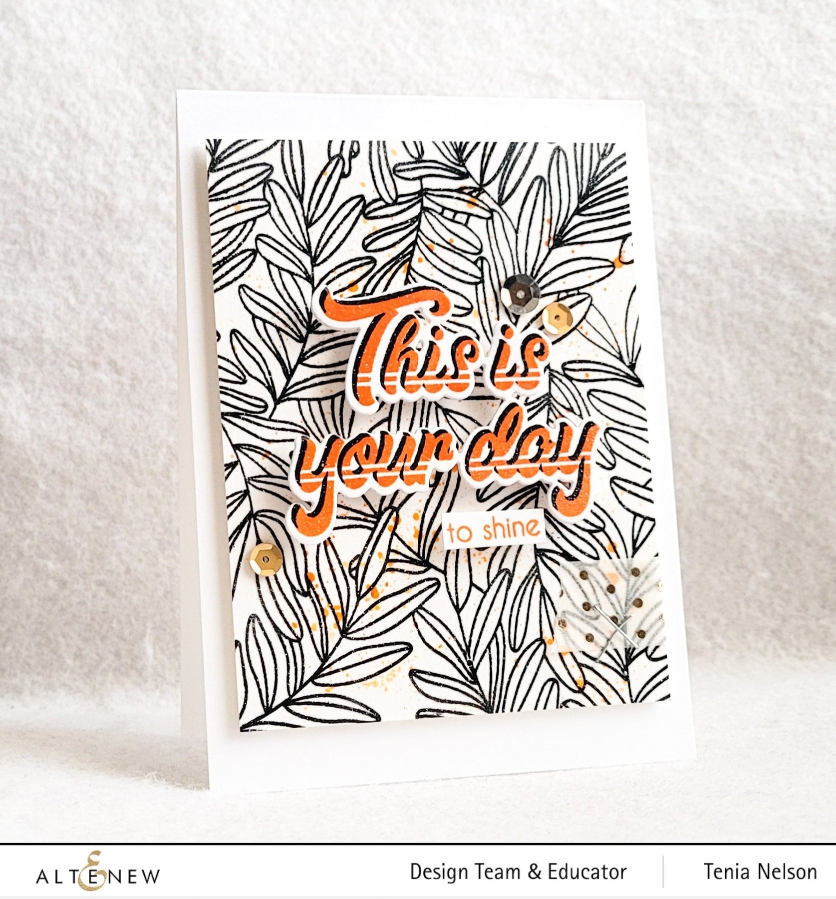 ALTENEW -Climbing Leaves Stamp Set - 16