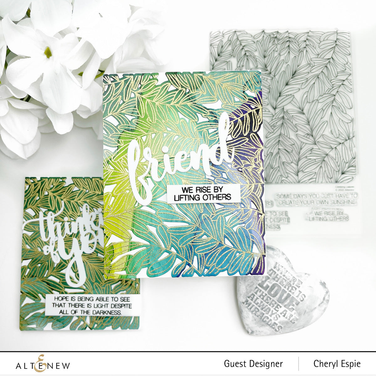ALTENEW -Climbing Leaves Stamp Set - 12