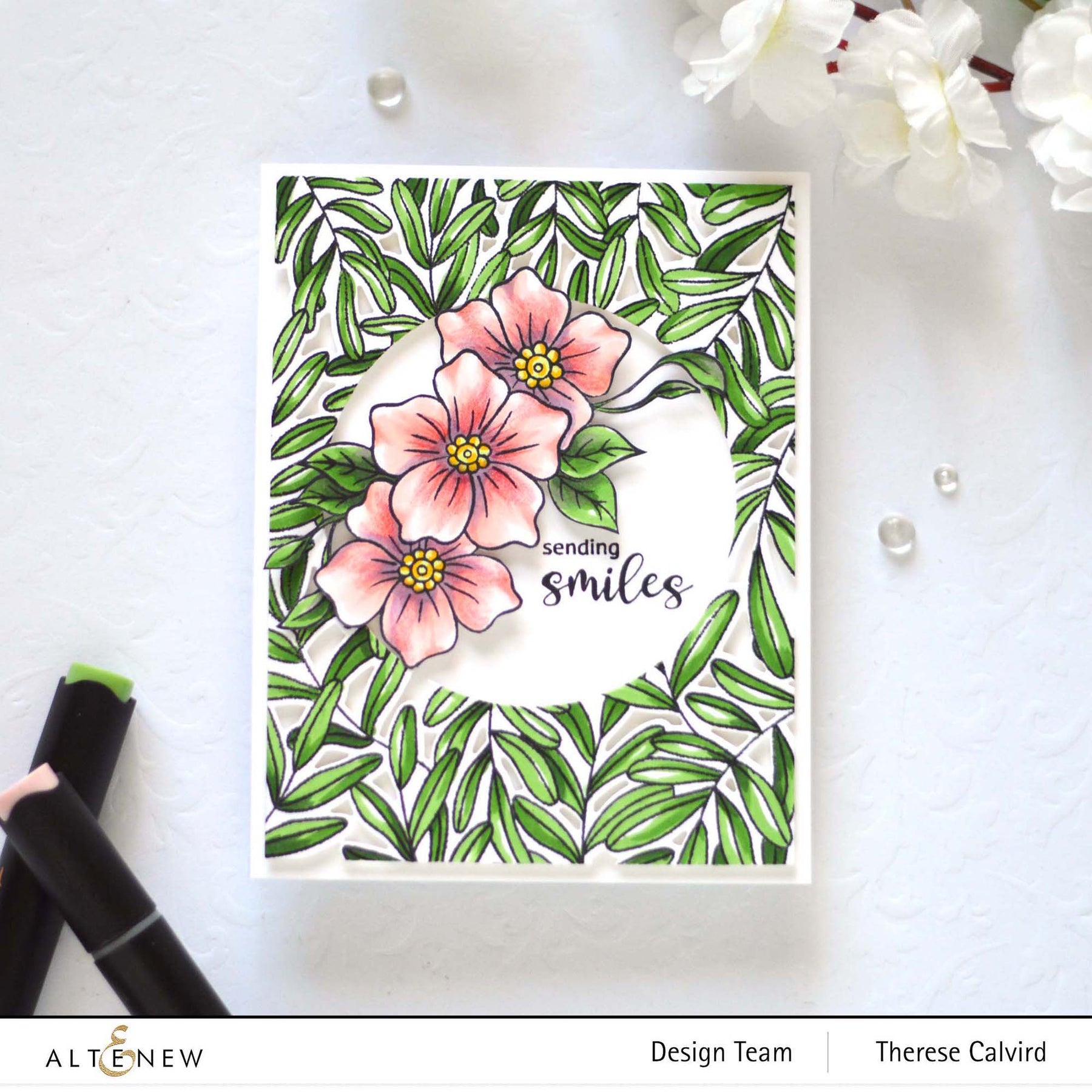 ALTENEW -Climbing Leaves Stamp Set - 4