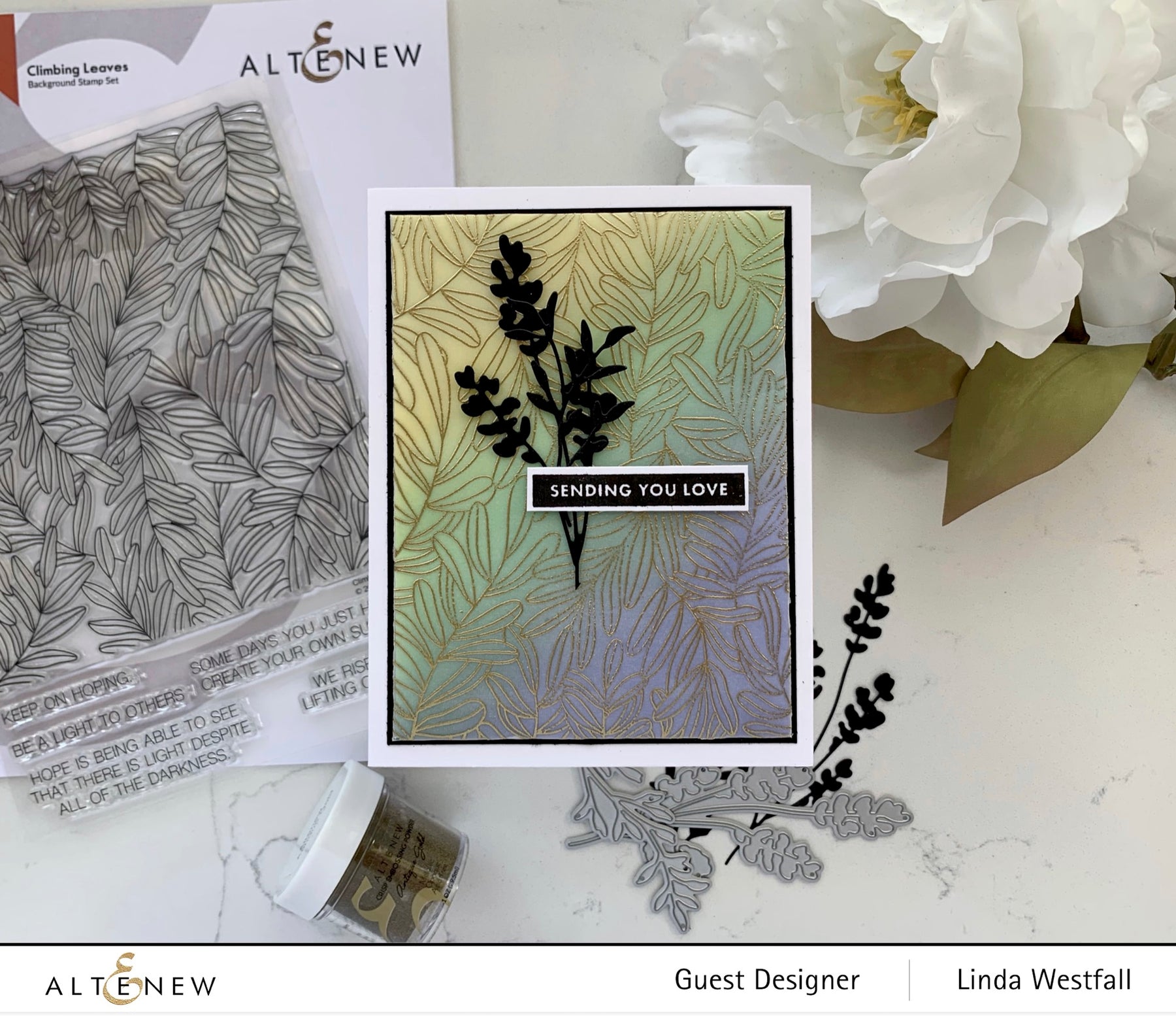 ALTENEW -Climbing Leaves Stamp Set - 8