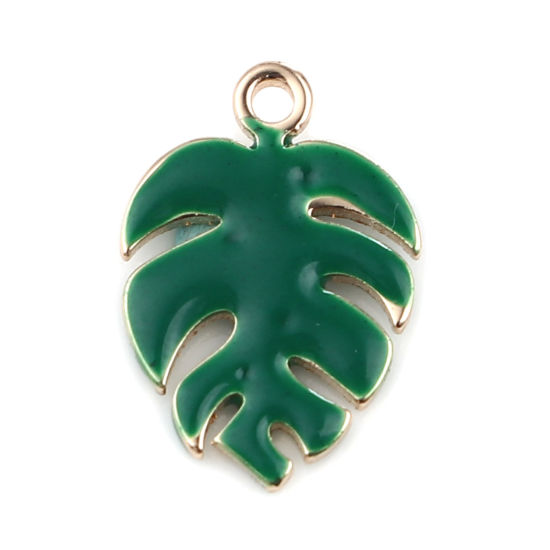 Berlock ,  Monstera blad, Grön