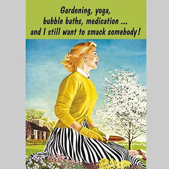 Gardening, Yoga... : Vykort