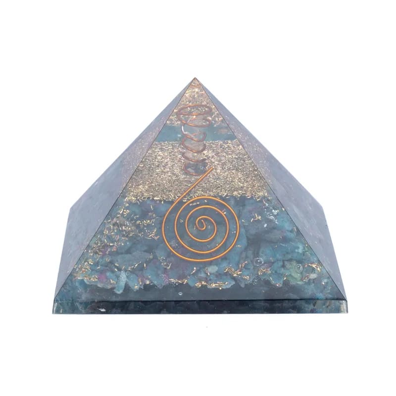 Orgonit Pyramid Rubin i  Kyanite  7X7X6 Cm - 2