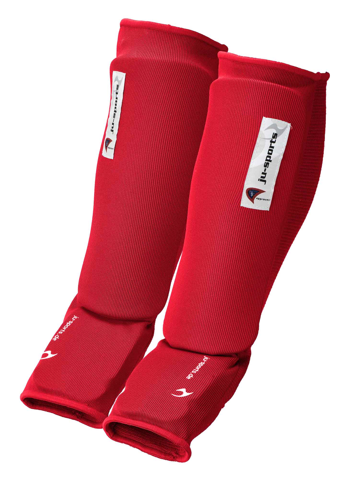 JU-Sport Fot/benskydd JJIF approved Frotté Röd