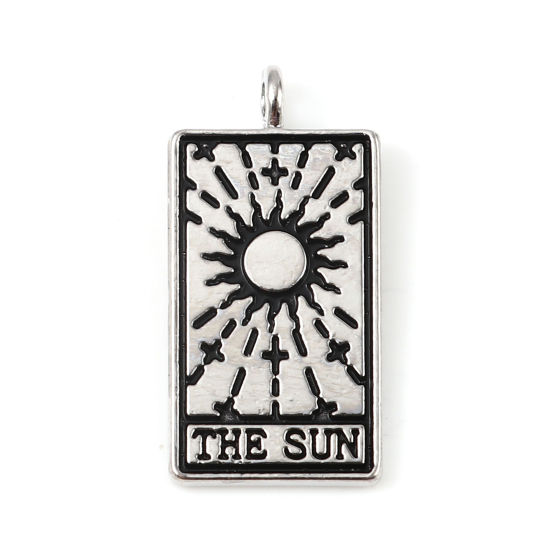 Berlock - Tarot The Sun,  Silver