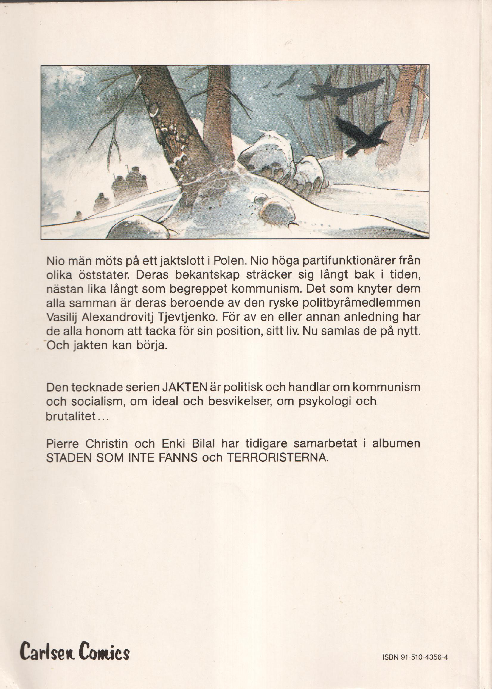 Jakten, Enki Bilal, begagnad - 2