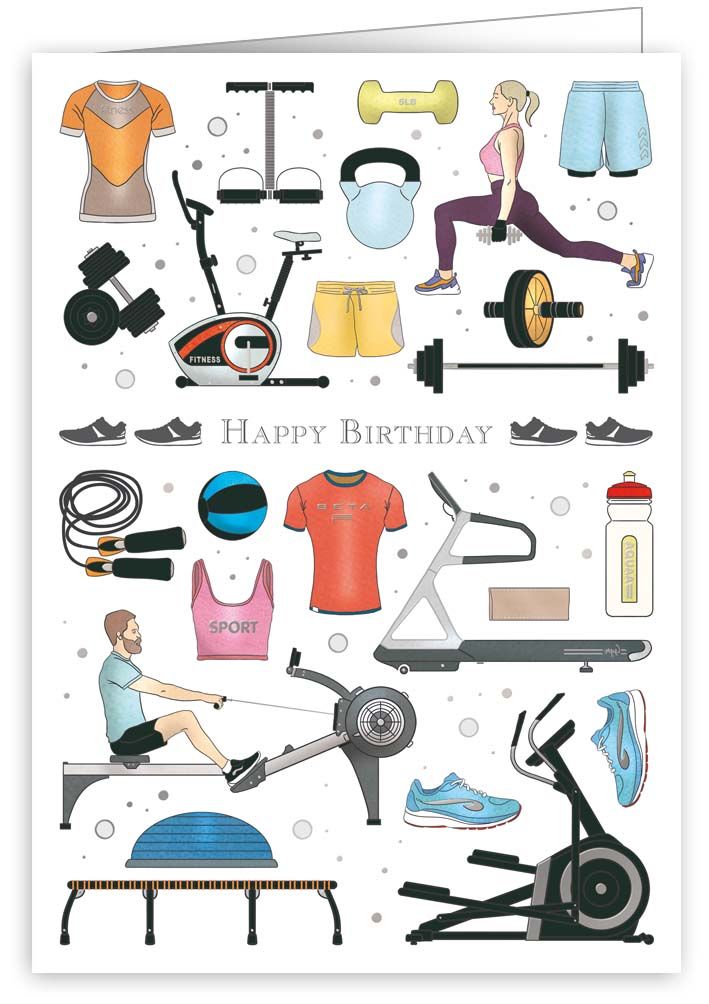 Gym, Greeting Card