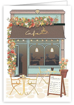 Cafè, Greeting Card