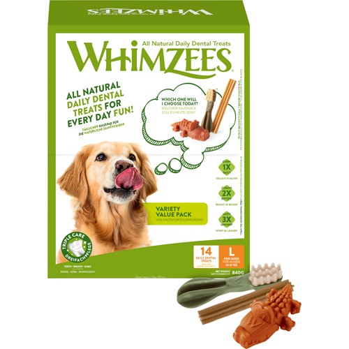 Whimzees dental value box - large