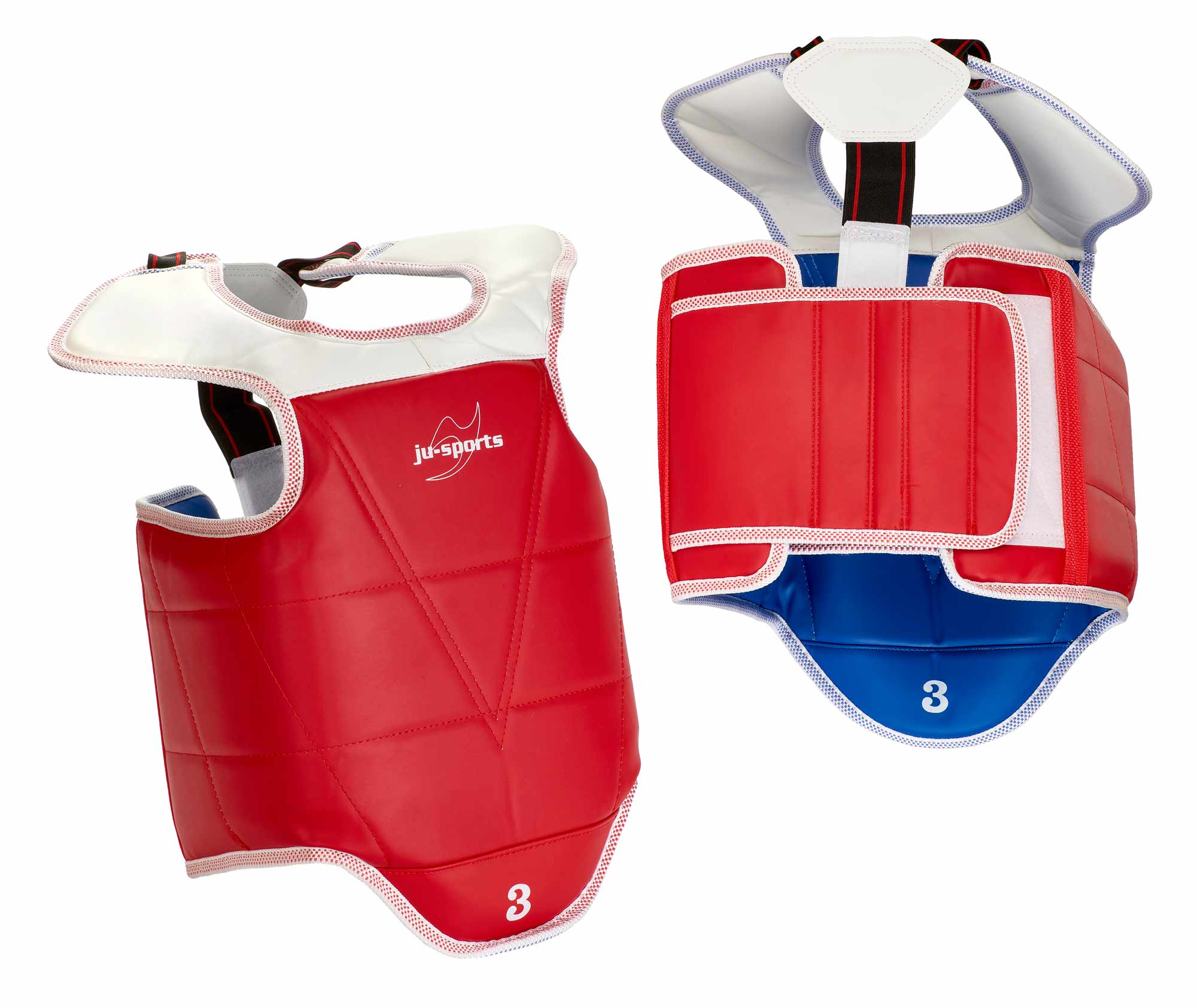 JU-Sport Chestprotector Pro style with shoulderguard Reversible,  Velcro