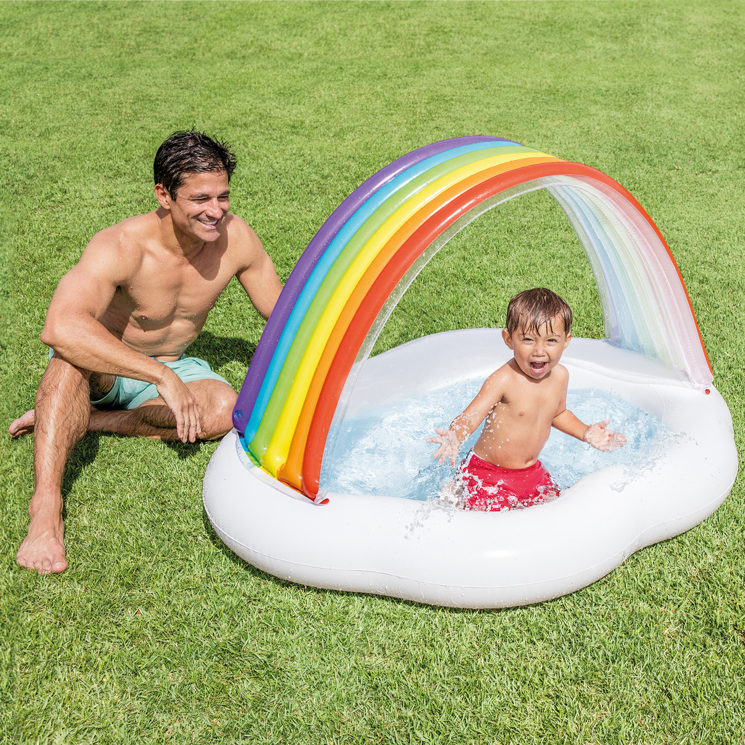 Rainbow Cloud Baby Pool - 2