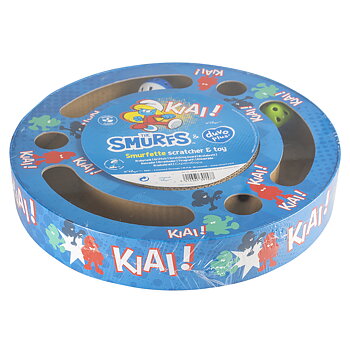 DuvoPlus Klösbräda/Pappleksak Smurfette Ø33x5,5cm Blå