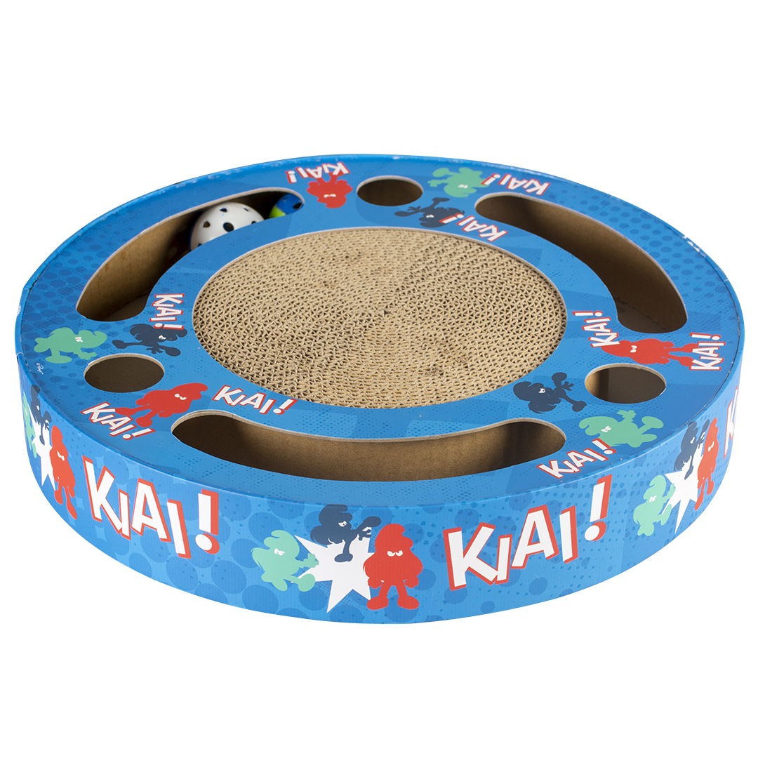 DuvoPlus Klösbräda/Pappleksak Smurfette Ø33x5,5cm Blå - 3