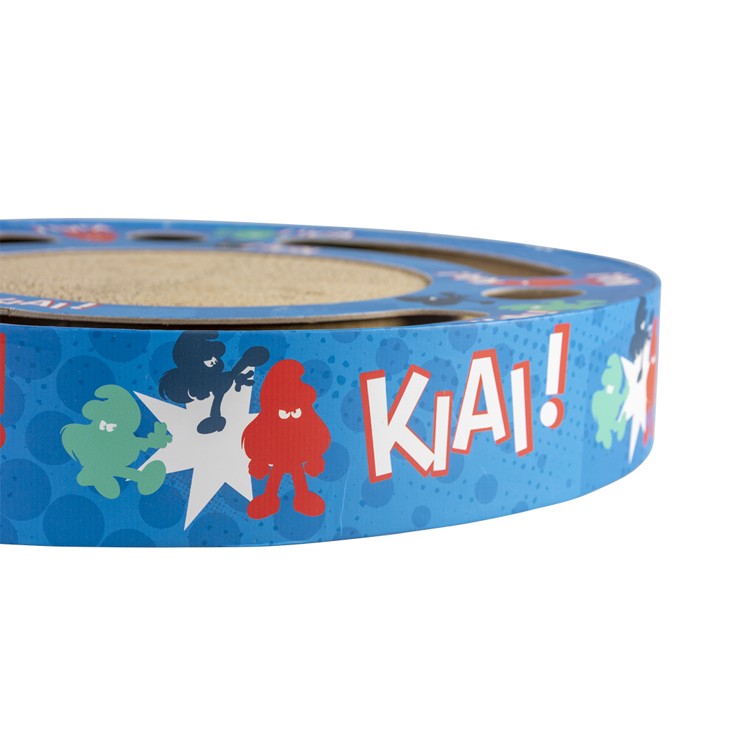 DuvoPlus Klösbräda/Pappleksak Smurfette Ø33x5,5cm Blå - 4