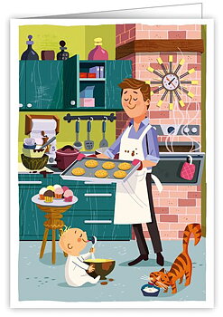 Baking, Greeting Card