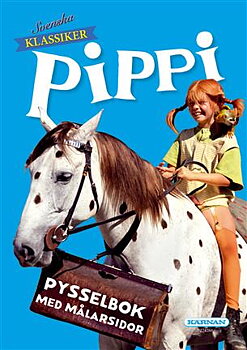 Pysselbok Pippi med målarsidor