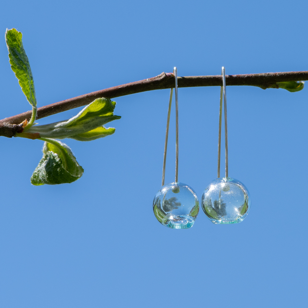 ÖRHÄNGEN MED HANDBLÅSTA GLASBUBBLOR - 2