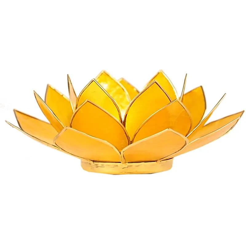 Set Of 7 Lotus Atmosferic Lights Gold Trim -- 13.C - 4