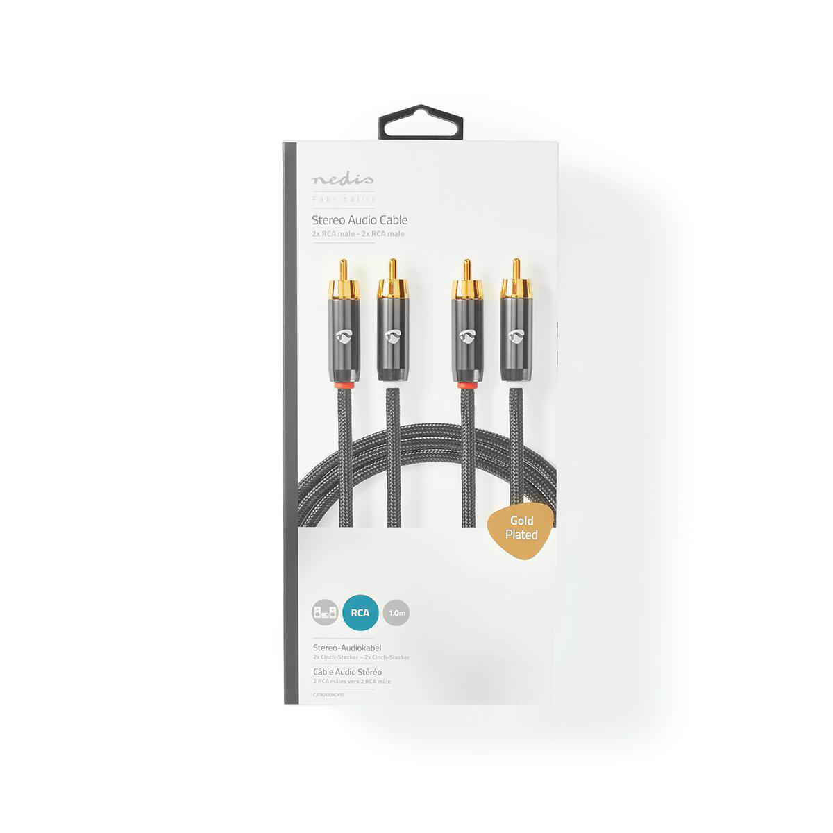 2 x RCA Male to 2 x RCA Hane 1 meter - 7