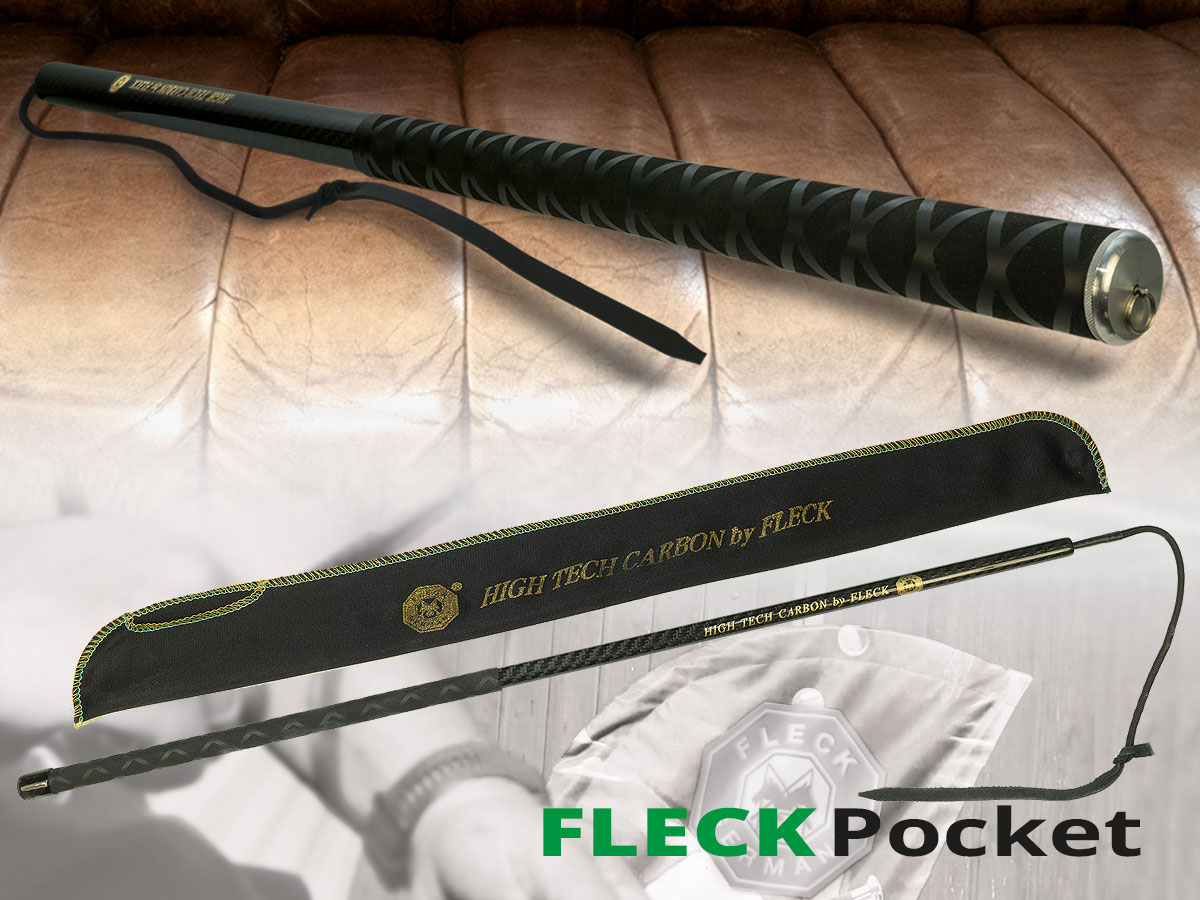 Fleck Pocket Touchier Kör / longerspö Carbon 160cm