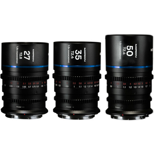 Laowa Nanomorph T2.4 1.5X S35 3-Lens Set – för filmskapare - 3