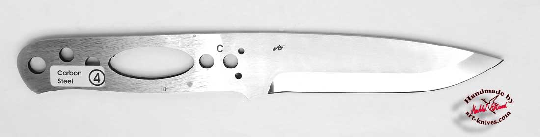 B25C  full tang satin surface Carbon steel