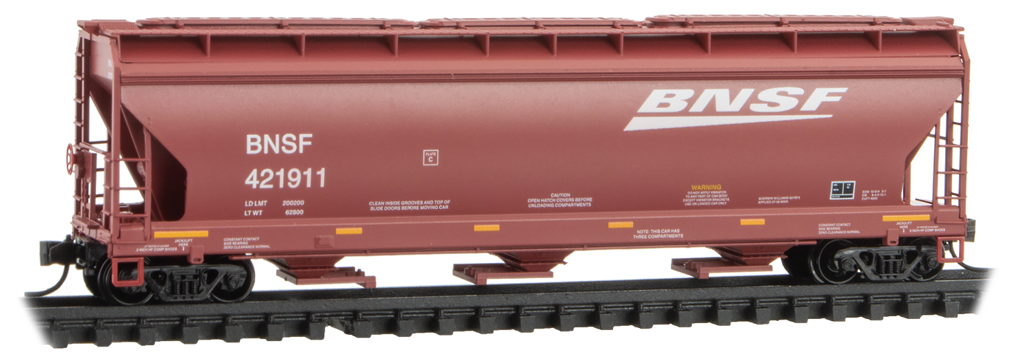 Hopper 3-bay covered BNSF #421911