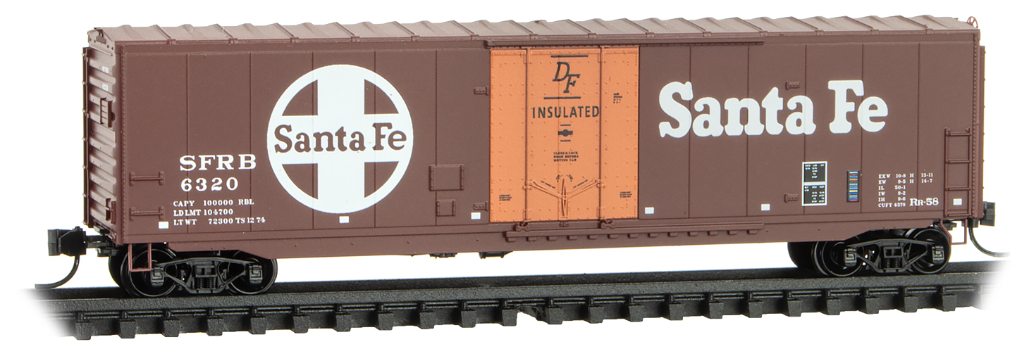 Standard 50" box car w/o roofwalk SFRB Rd: #6320