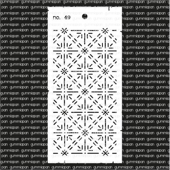 Gummiapan stencil No. 49