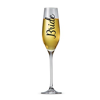 Klistermärke till champagneglas | Bröllop