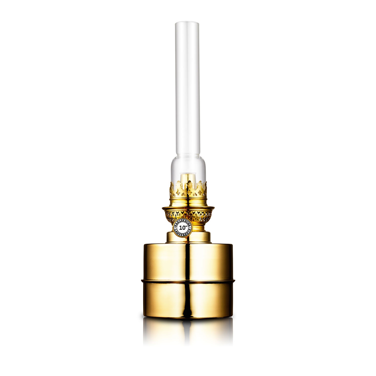 Karlskrona Lampfabrik Flag shade Brass