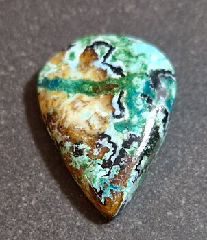  Krysokolla Cabochon - Droppe