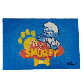 DuvoPlus Dörrmatta Babysmurf Have a Smurfy Day 60x40x0,6cm