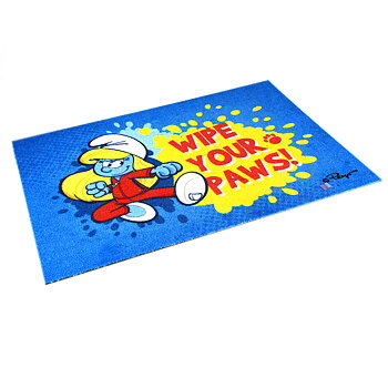 DuvoPlus Dörrmatta Smurfan Wipe Your Paws! 60x40x0,6cm