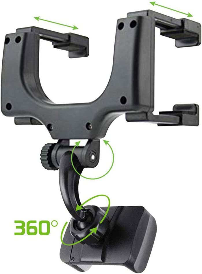 Phone Holder - Rearview Mirror Mount Universal - 6
