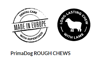 PrimaDog ROUGH CHEWS- Lamb & Cranberry L  2-pack.