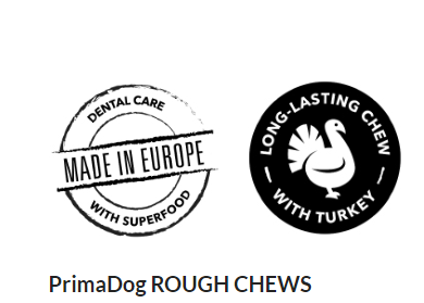 PrimaDog Rough Chews- Turkey & Sea Buckthorn S  3-pack - 2