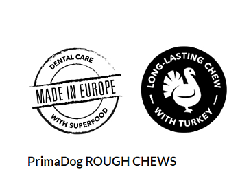 PrimaDog Rough Chews- Turkey & Sea Buckthorn S  3-pack