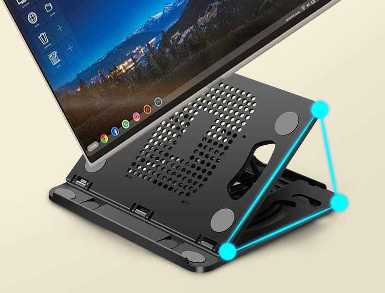 Set for laptop with eight adjustment heights / 360-degree rotatable base - 4