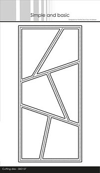 Simple and basic slimcard wonky windows