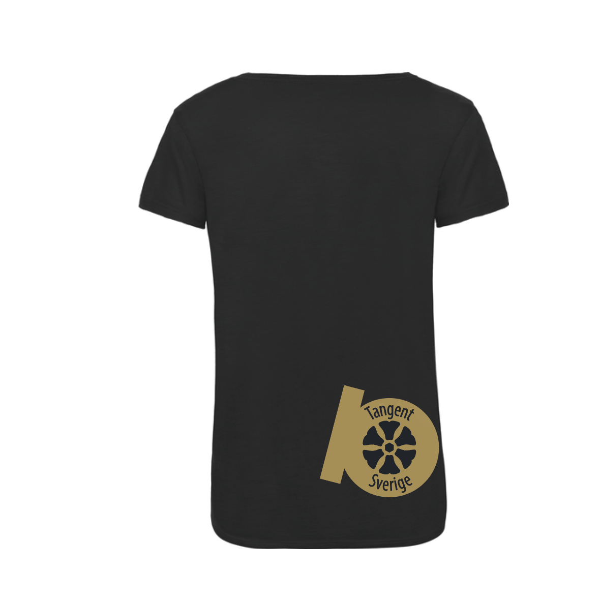 T-shirt v-hals med tryck - 4