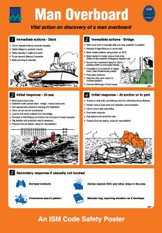 ISM code safety poster "Man overboard" - IMPA 33.1515