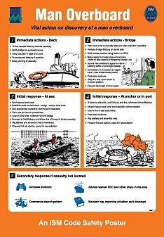 ISM code safety poster "Man överbord" - IMPA 33.1515