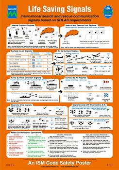 ISM code safety poster "Livräddande signaler" - IMPA 33.1558